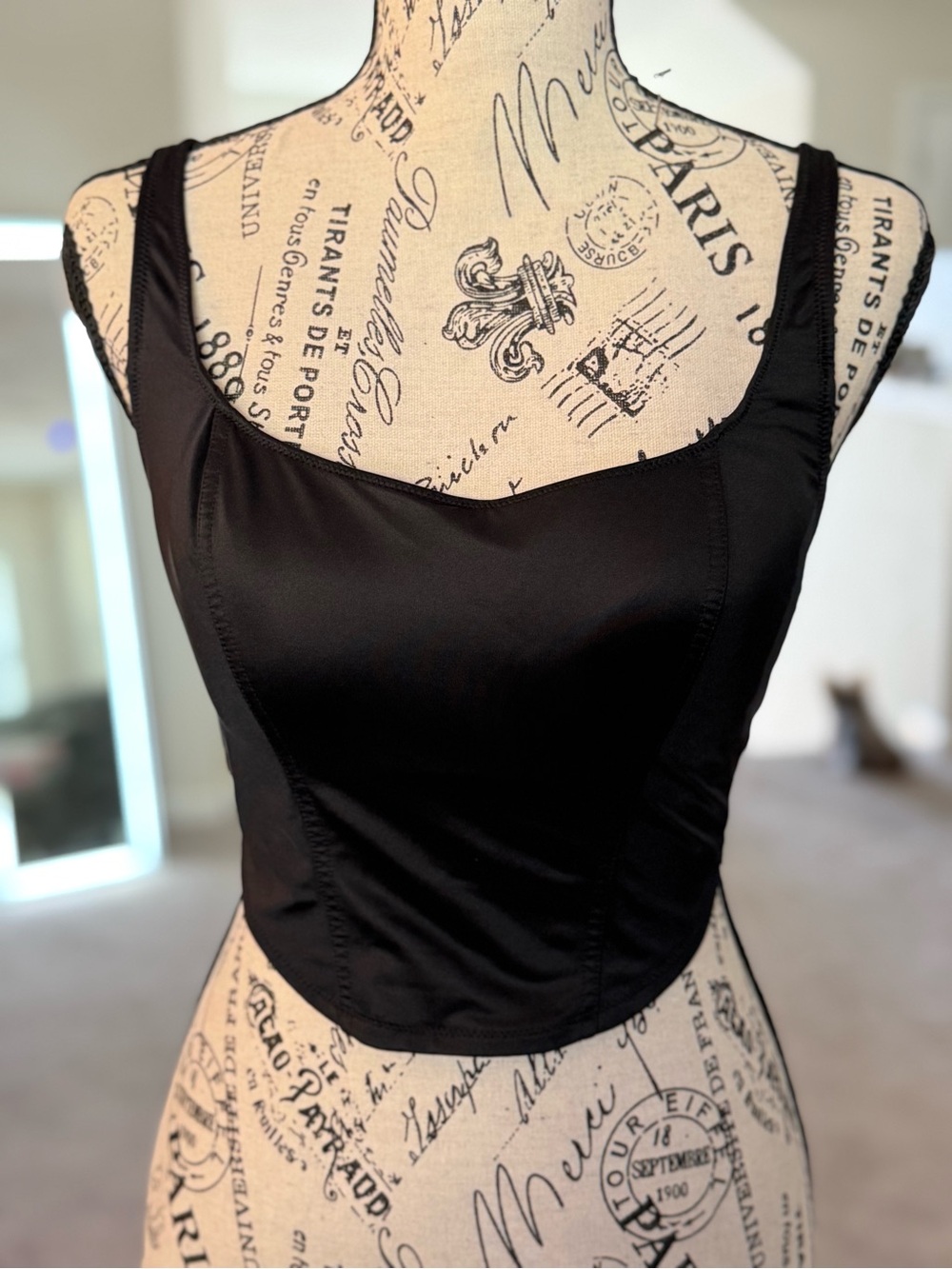 Victoria’s Secret PINK Black Bustier Corset Top - Medium